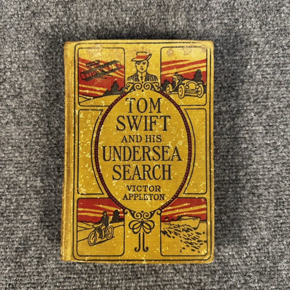 Tom Swift and His Undersea Search 1920 G&D HC DJ Lists to Chest of Secrets